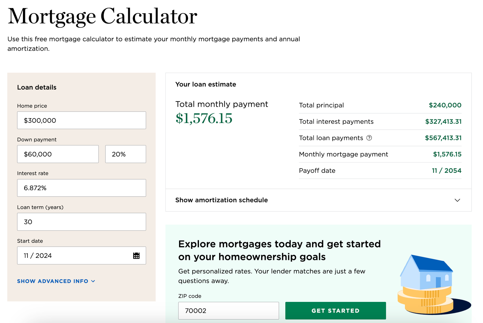 mortgage calculator